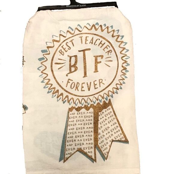 Teacher Gift Kitchen Towel Best Teache… - Picture 1 of 12